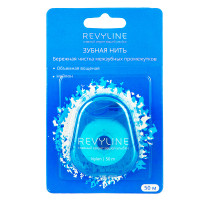Зубная нить вощеная Revyline нейлон, мятная, 50 m Зубная нить вощеная Revyline нейлон, мятная, 50 m